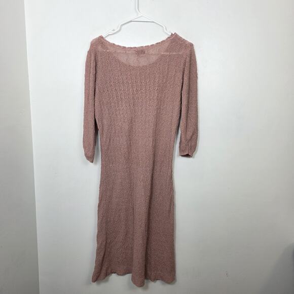 Vintage Blengyle Light Pink 3/4 Sleeve Fairy Dainty Sweater Midi Dress Size M - Picture 6 of 7